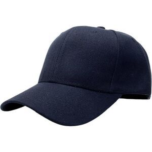 Unisex Navy Athletic Adjustable Size Strap Casual Running Classic Baseball Cap